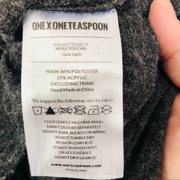 One Teaspoon Reno Marl Chashman Oversize Henley - Picture 5 of 7